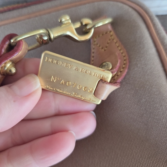 Dooney & Bourke Vachetta Leather & Canvas Crossbody Bag - Picture 12 of 12